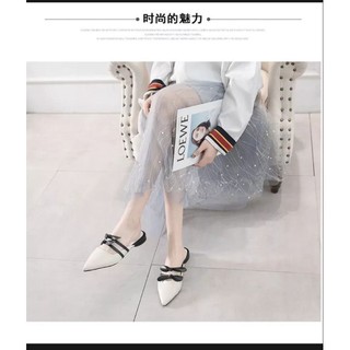 dép sục đính 2 nơ