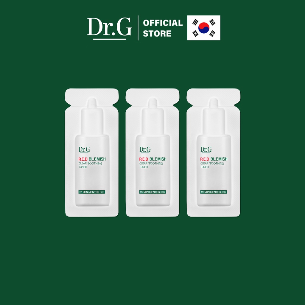 Quà Tặng Không Bán Dr.G Nước hoa hồng R.E.D Blemish Clear Soothing Toner 3ml