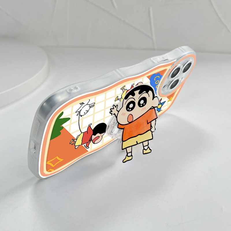OPPO Reno 8 7 7Z 8Z 8T Pro 5G 4G Cho Ốp lưng điện thoại In Hình Crayon Shin-chan Wave Bracket
