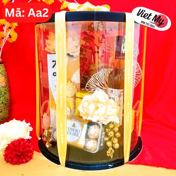 Trụ mica lên set quà