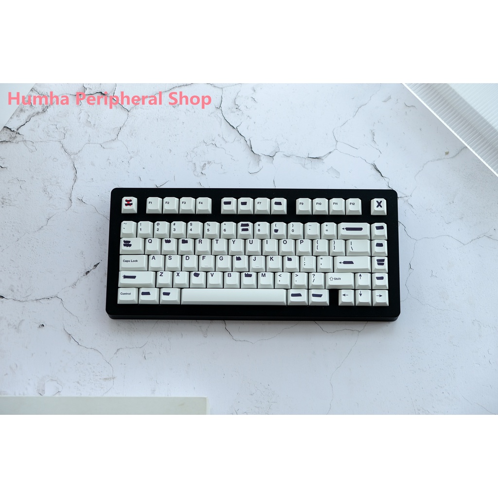 Humha Bàn Phím Cơ cherry profile Chất Liệu Nhuộm Màu Đỏ Cá Nhân Hóa