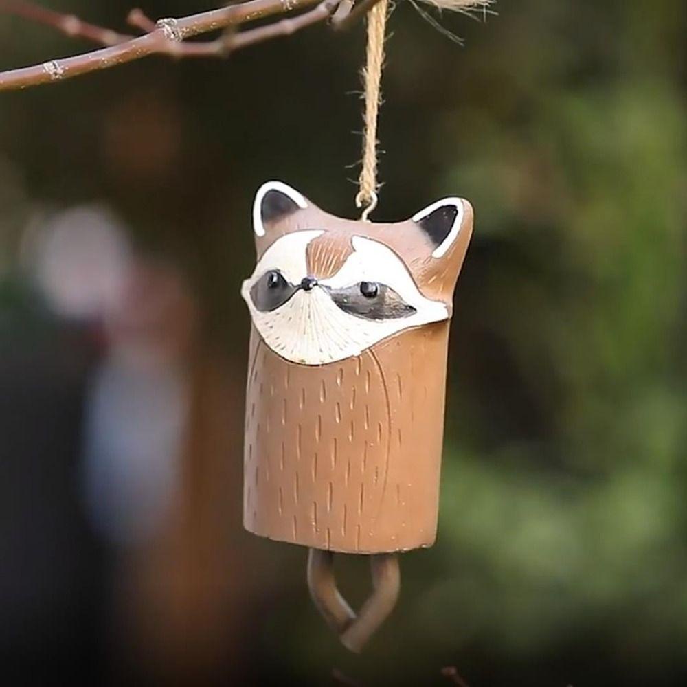 YIYU Chuông Gió Treo Cửa Bằng Nhựa Hình Động Vật Dễ Thương