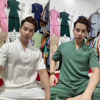 Đồ Lam Đi Chùa Nam Thiền Đũi không nhăn