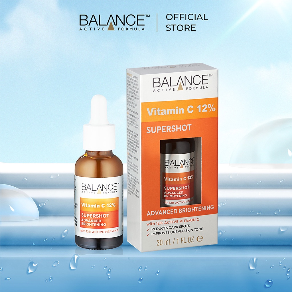 Tinh chất sáng da - mờ thâm Balance Active Formula 12% Vitamin C Supershot 30ML