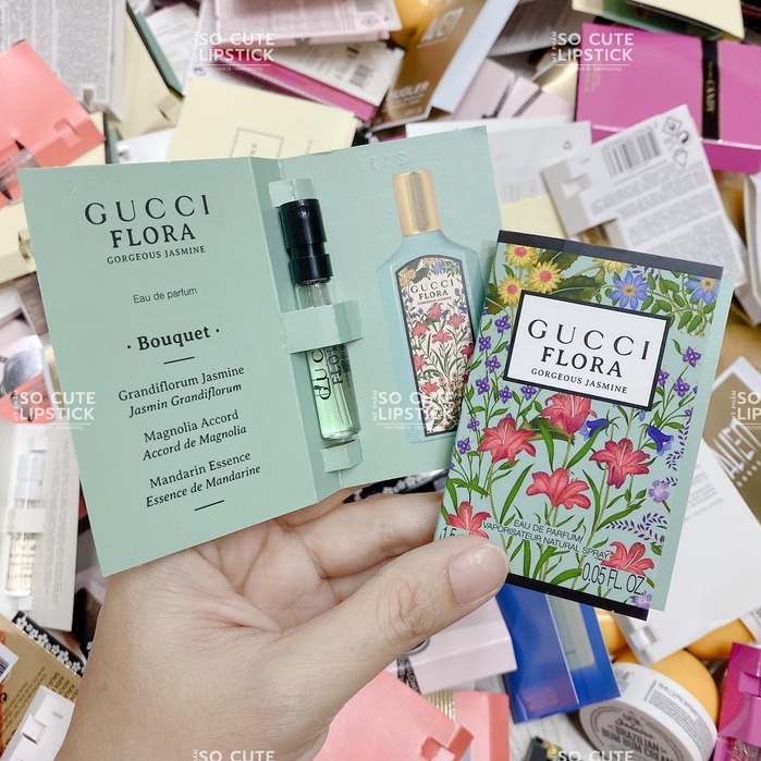 Vial chính hãng nước hoa Gucci Flora Gorgeous Gardenia EDP, Gorgeous Jasmine [1.5ml]