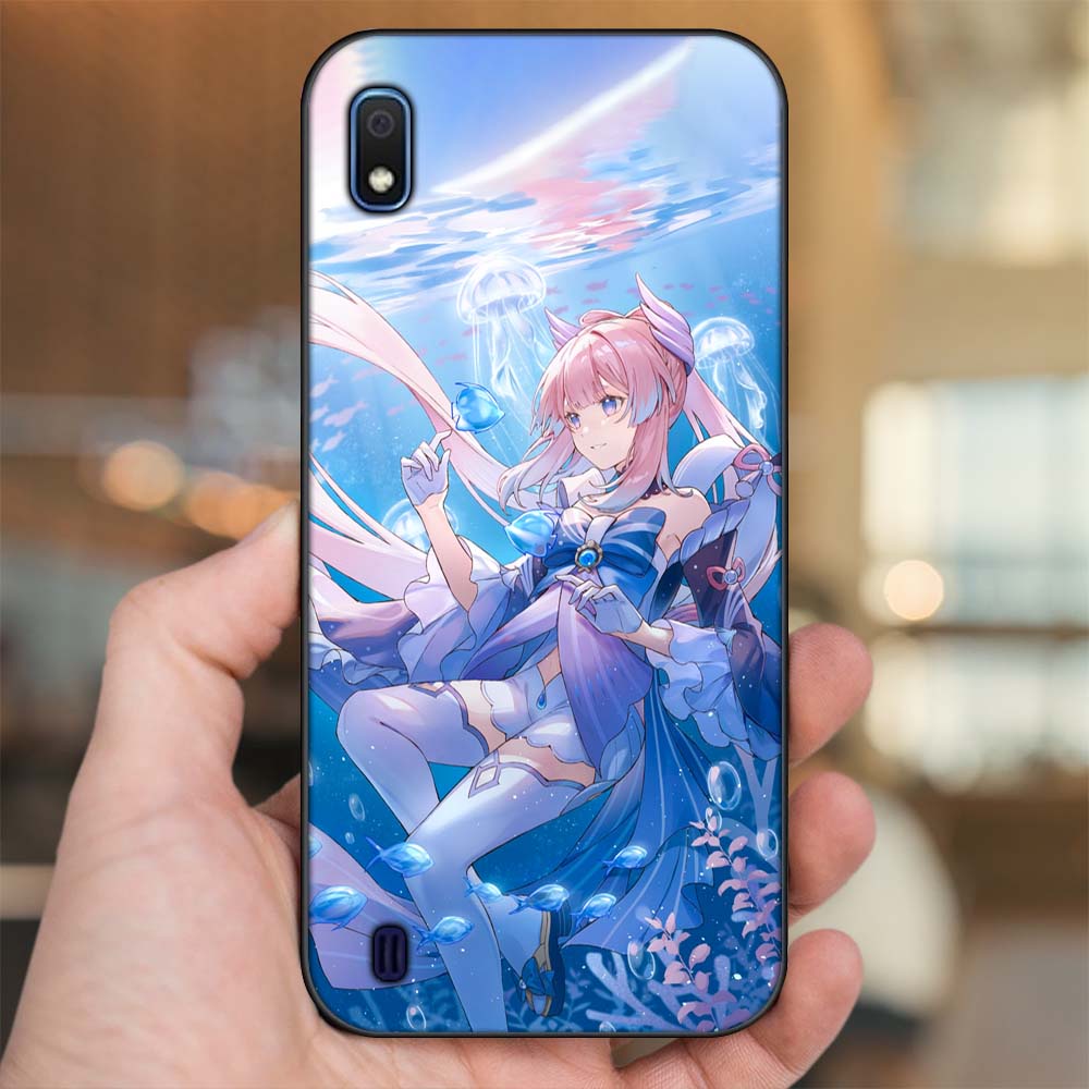 Ốp lưng Samsung A10 viền đen in hình Sangonomiya Kokomi Genshin Impact