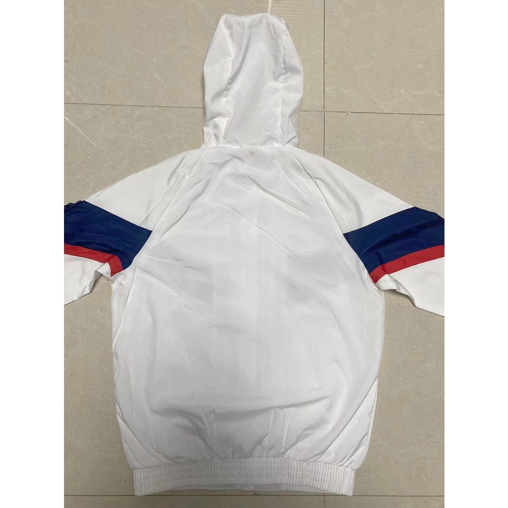 Áo Khoác Câu Lạc Bộ Bóng Đá Paris Saint-Germain Màu Trắng Đen Cho Nam Cỡ 22-23