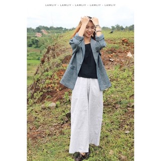 LAMLIY - Khoác blazer linen