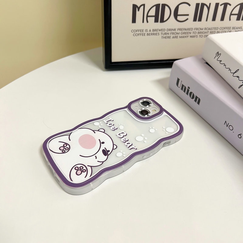 Cartoon Casing Redmi 10C 10A 9C 9A 9T Note 11 Pro+ 10 Pro 10s 9s 8 4G 5G POCO F3 X3 NFC Lite Cute We Bare Bears ice Bear Panda Waves Edge Clear Soft Thin Phone Case Cover HNB 05