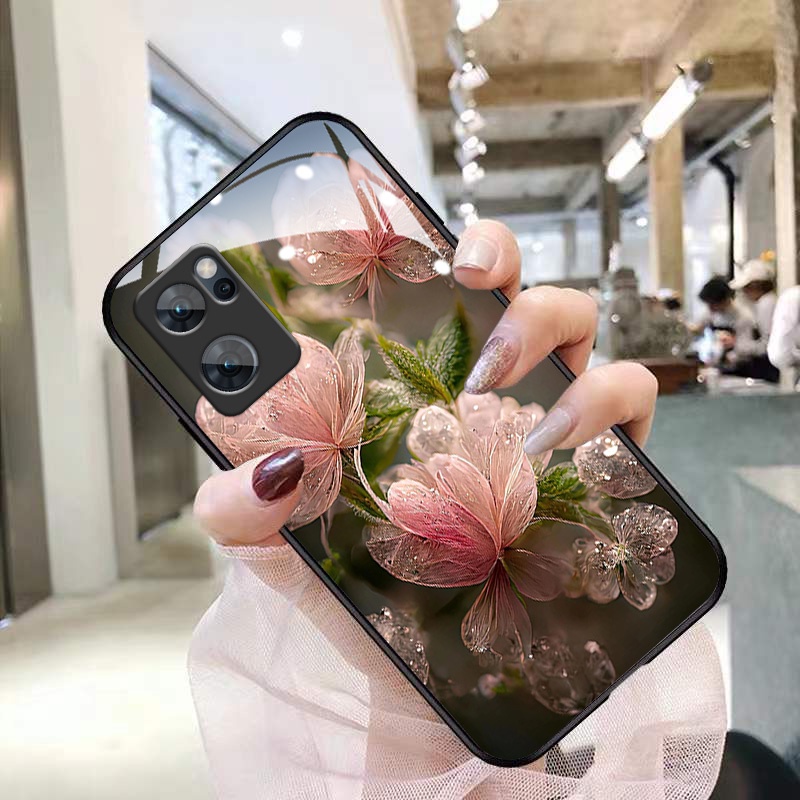 Ốp Điện Thoại Kính Cường Lực Cho OPPO Reno 7 7z 8z 8 8T 6 6z 5 pro 4 3 2F 2 F7 F9 F11 pro Find x2 x3 x5 R17 R15 R11S R9S plus