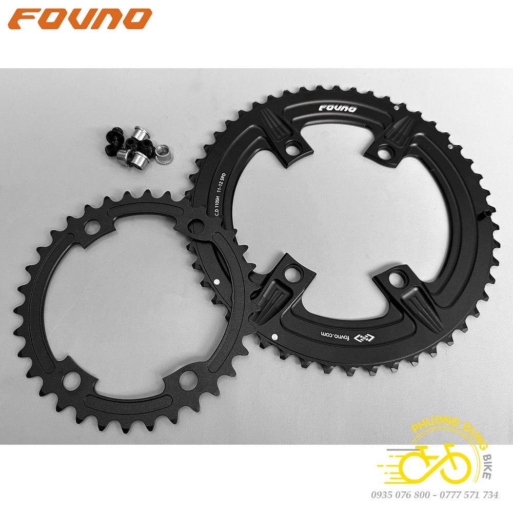 Bộ 2 đĩa rời nhôm xe đạp FOVNO 110BCD 34-50T