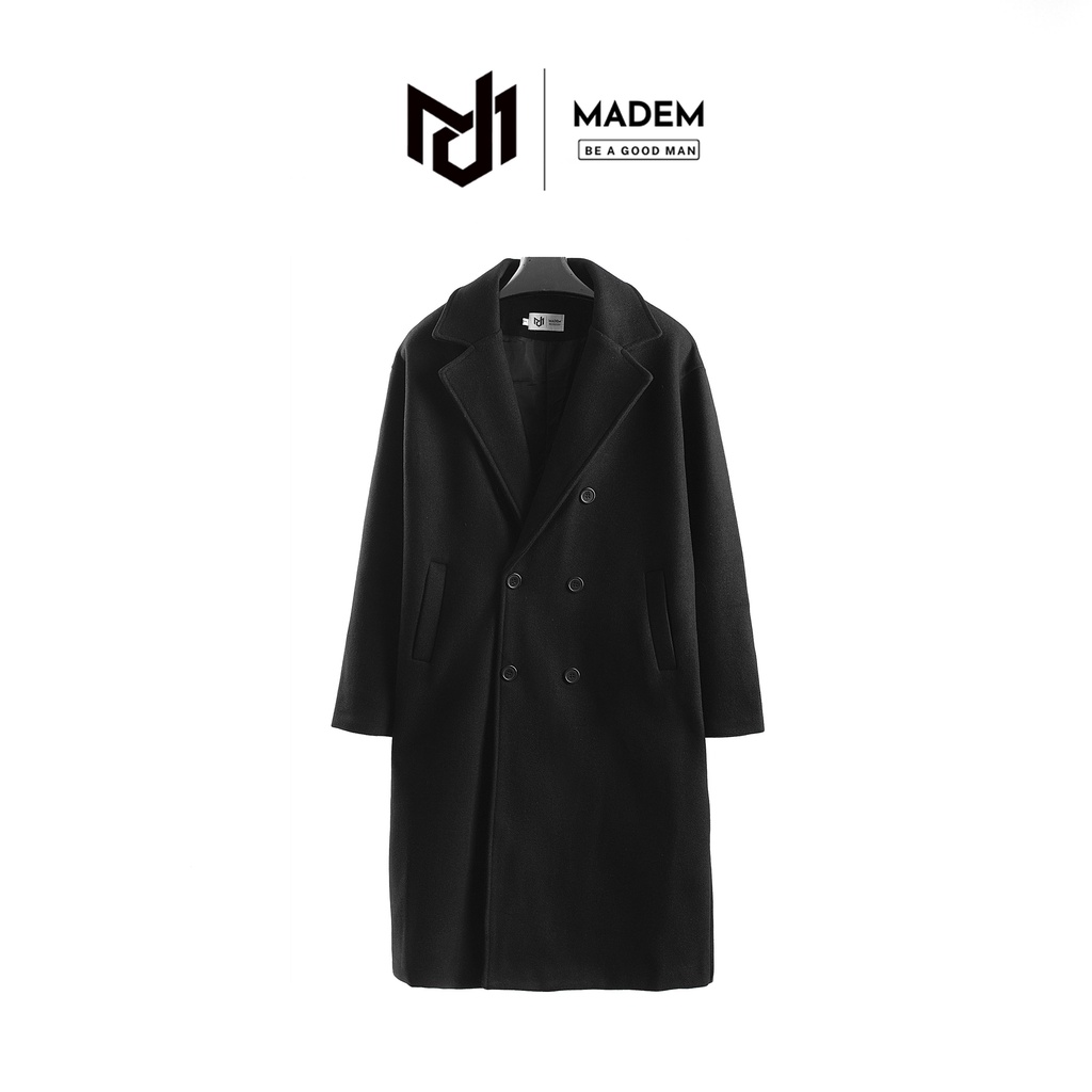 Áo mangto nỉ nam dáng dài Madem - KDMT phong cách hàn quốc cao cấp, sang trọng dễ phối đồ