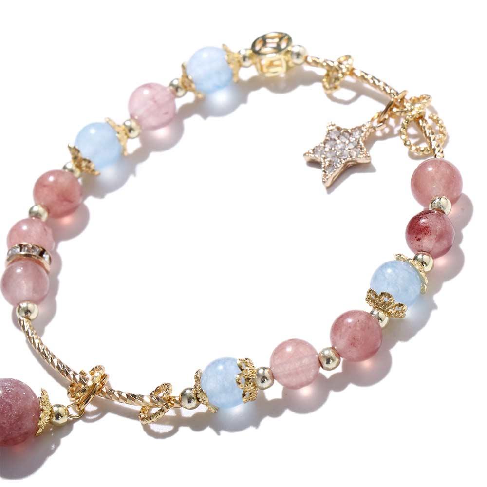 Vòng Tay Mặt Hình Ngôi Sao Dễ Thương Phong Cách Hàn Quốc Dành Cho Nữ