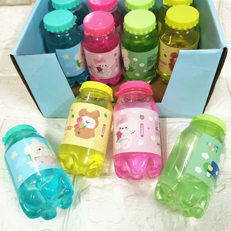 Slime lọ coca chai hoa quả trái cây chất trong màu đẹp Đồ chơi hủ slam chất nhầy ma thuật squishy