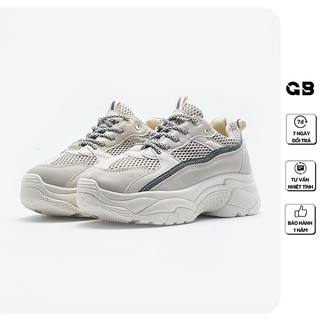 [Mã WABRMH99 giảm 12% đơn 99K]Giày Thể Thao Nữ giayBOM Đế Cao 3 cm Viền Phản Quang Siêu Nhẹ B863