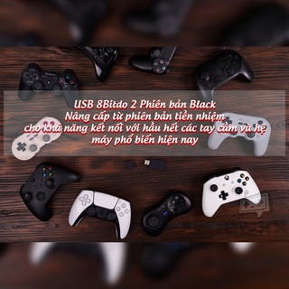 USB 8Bitdo cho tay cầm Xbox, PS4, PS5, Pro Controller