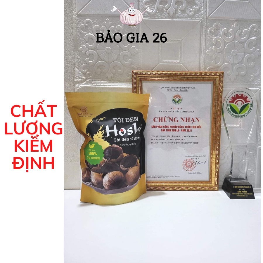 - Túi 500g - Tỏi Đen Cô Đơn Hoshi Xuất Khẩu - Lên Men 90 Ngày
