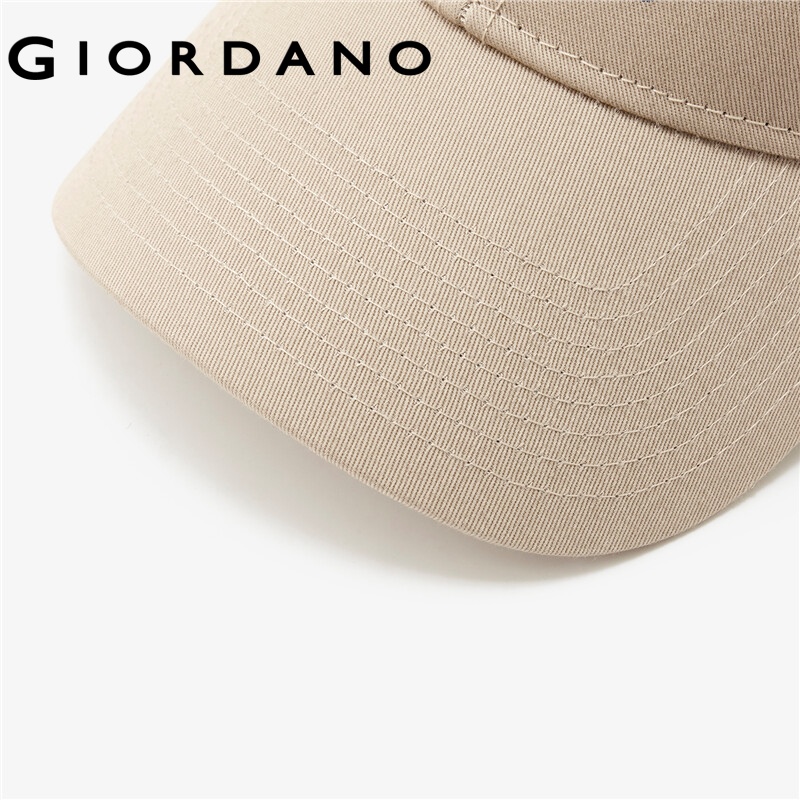 Mũ lưỡi trai GIORDANO 01202005 vải cotton thêu họa tiết sư tử có thể điều chỉnh thời trang cho nam