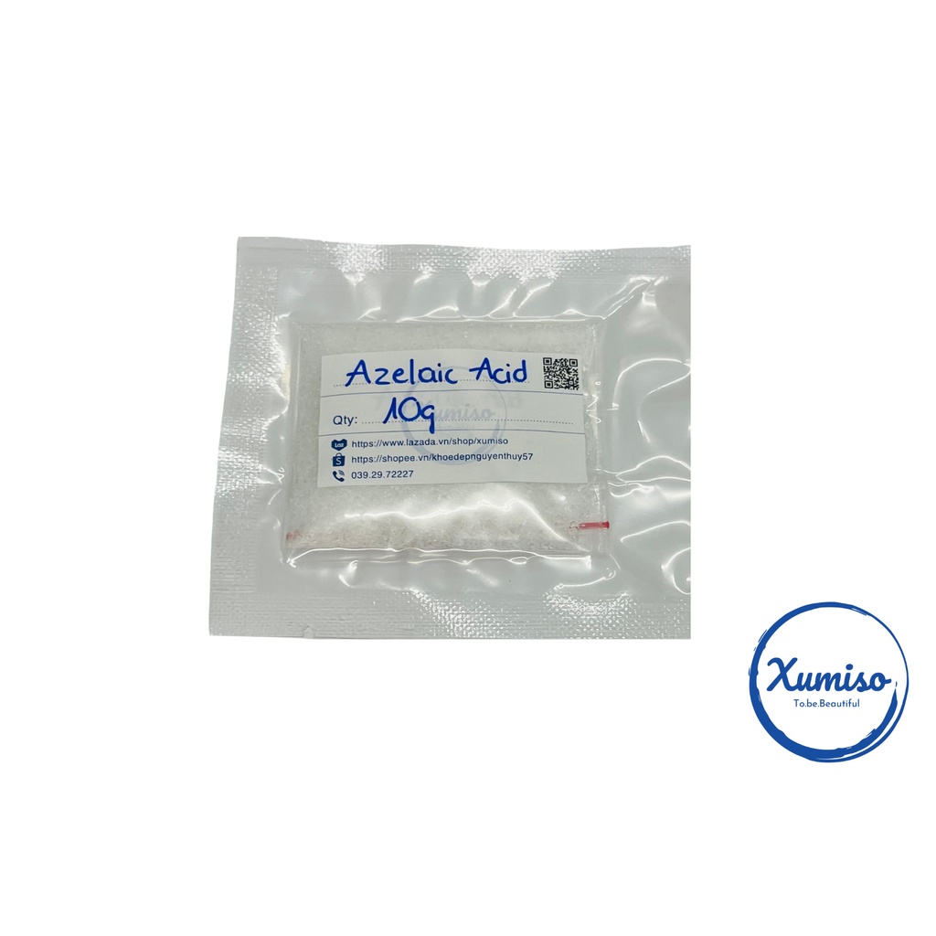 Azelaic acid - chất ngừa mụn - nguyên liệu mỹ phẩm Xumiso 10g/50g/100g