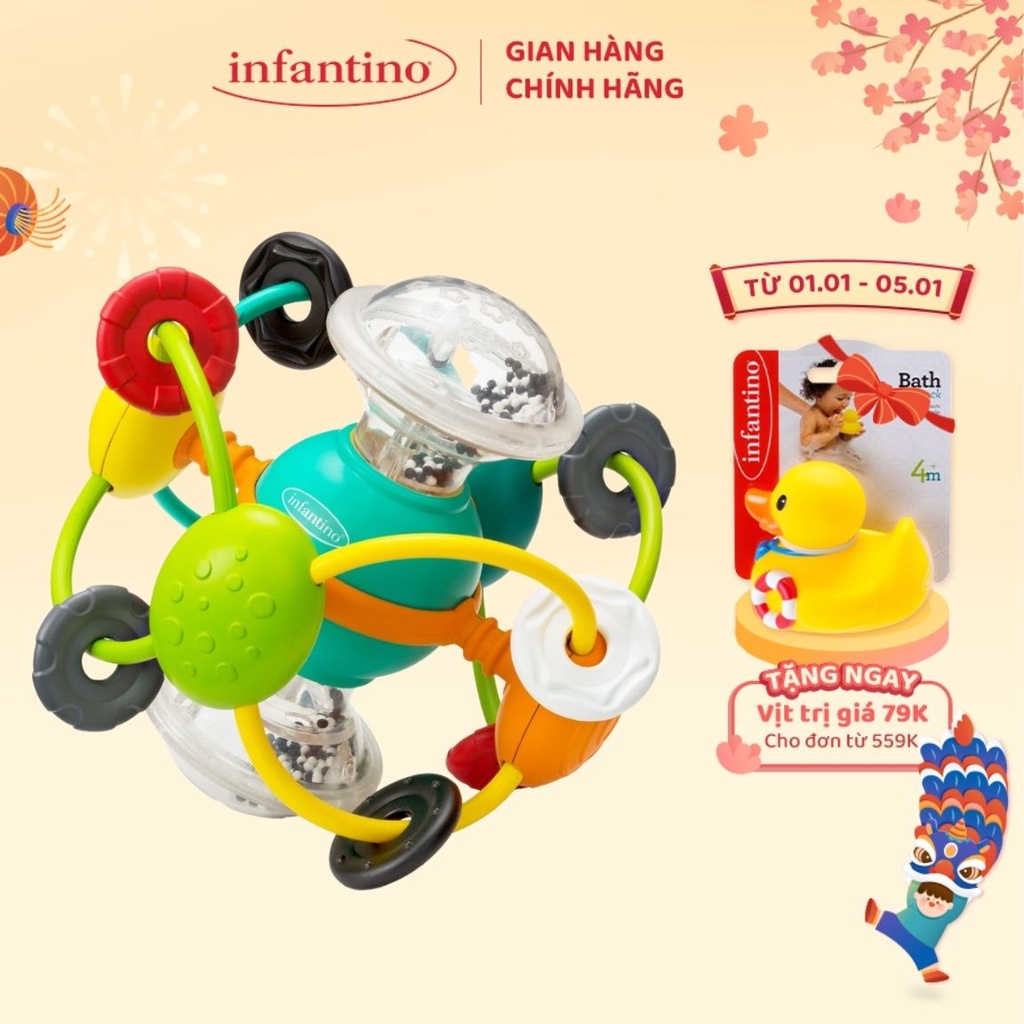 Đồ Chơi Cho Bé INFANTINO Trái Bóng Chất Liệu Nhựa ABS Cao Cấp