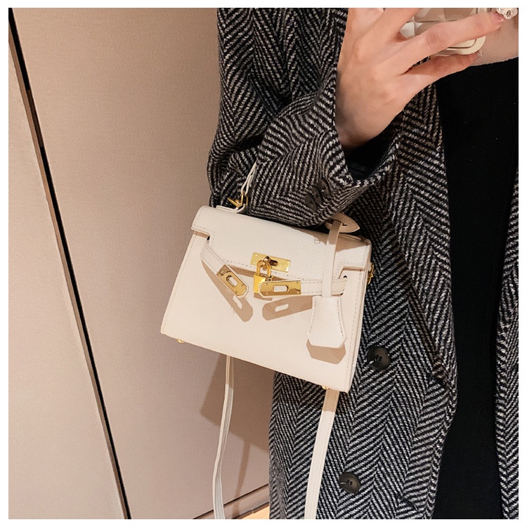 Túi sách Hm đeo chéo thiết kế ổ khóa mạ vàng thời trang cao cấp 925