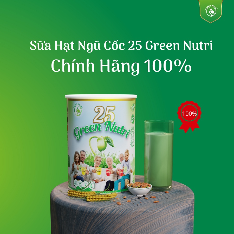 [ Date T7/24 ]Sữa Hạt Ngũ Cốc 25 Green Nutri Singapore Chính Hãng [Nhập khẩu 100%] lon 750G