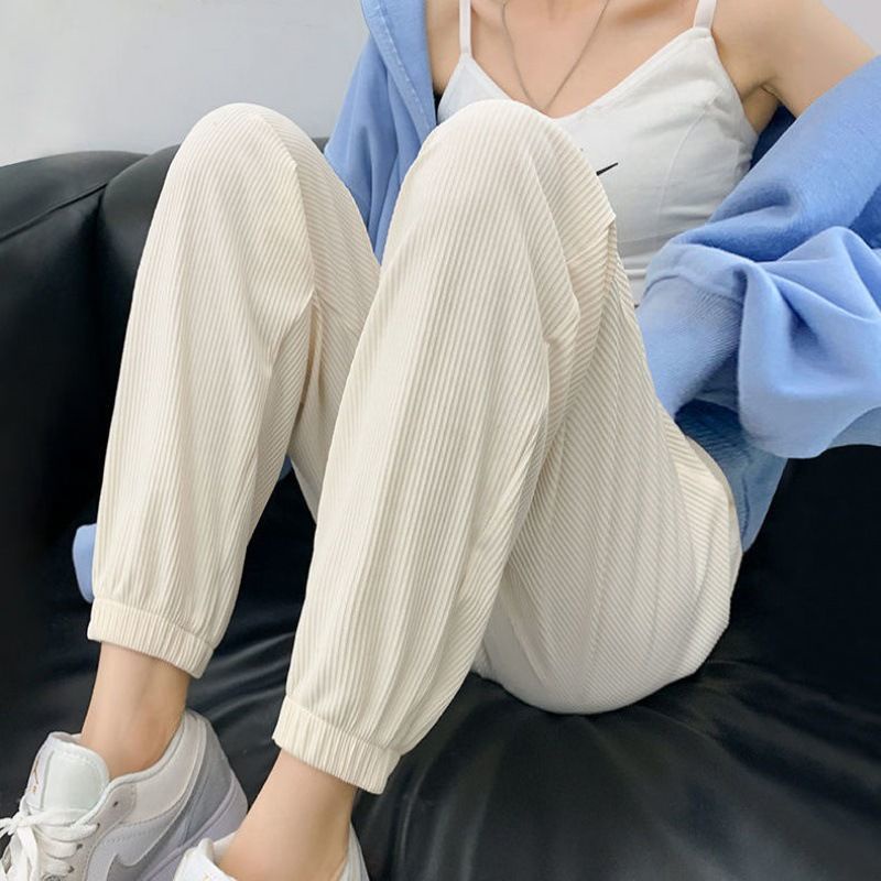 Quần Harem Lưng Cao Dáng Rộng Chất Liệu Lụa Mỏng Cao Cấp Thời Trang Cho Nữ