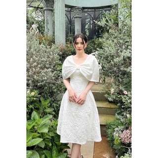 đầm thiết kế xốp gấm hoa nổi bigsize chubby (Anitagreen Vicky G) AV60-1222
