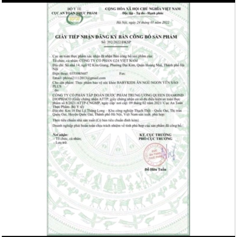 BABYKIDS PLUSS ĂN NGỦ NGON YẾN SÀO TĂNG SỨC ĐỀ KHÁNG.