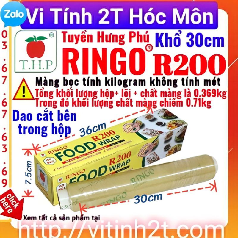 Màng bọc thực phẩm Ringo R200 7K ringo 200 Chính hãng Tuyền Hưng Phú