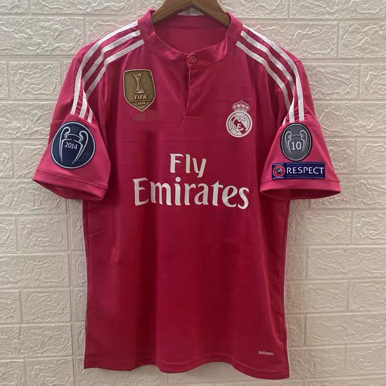 Áo Thun Số 14-15 Tay Ngắn / Ngắn Phong Cách vintage Real Madrid Size S-2XL