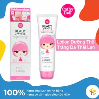 Lotion dưỡng thể trắng da cathy doll ready 2 white 🇹🇭