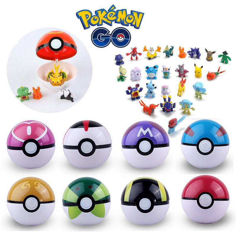 Quả Bóng pokemon go pop-up 7cm Bằng Nhựa 13 Phong Cách