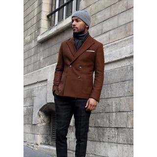 Áo blazer nam phong cách Hàn Quốc/Áo vest 2 hàng khuy