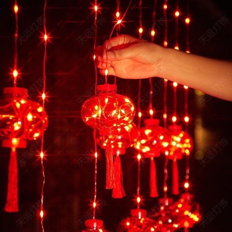 ĐÈN LED TRANG TRÍ, ĐÈN NHÁY THẢ MÀNH HÌNH NGÔI SAO 5 CÁNH