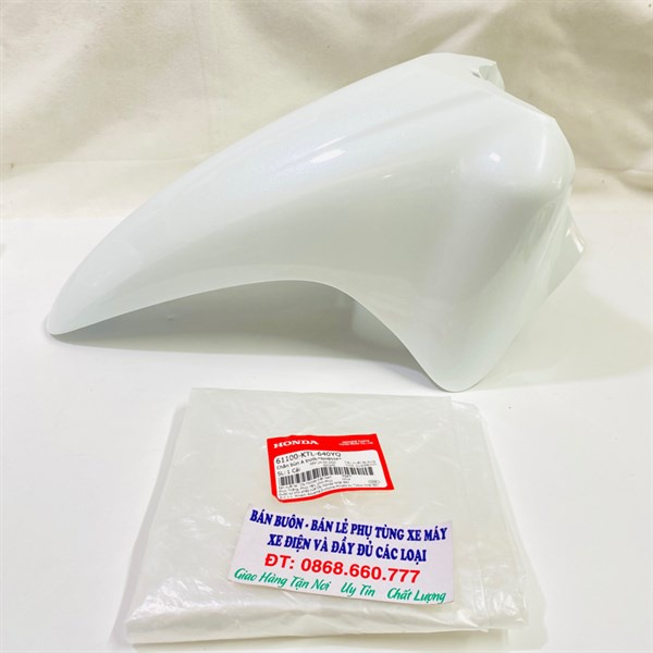 Dè, Chắn bùn A trước WAVE ALPHA 100 MÀU TRẮNG ZIN HONDA (61100KTL640YQ)
