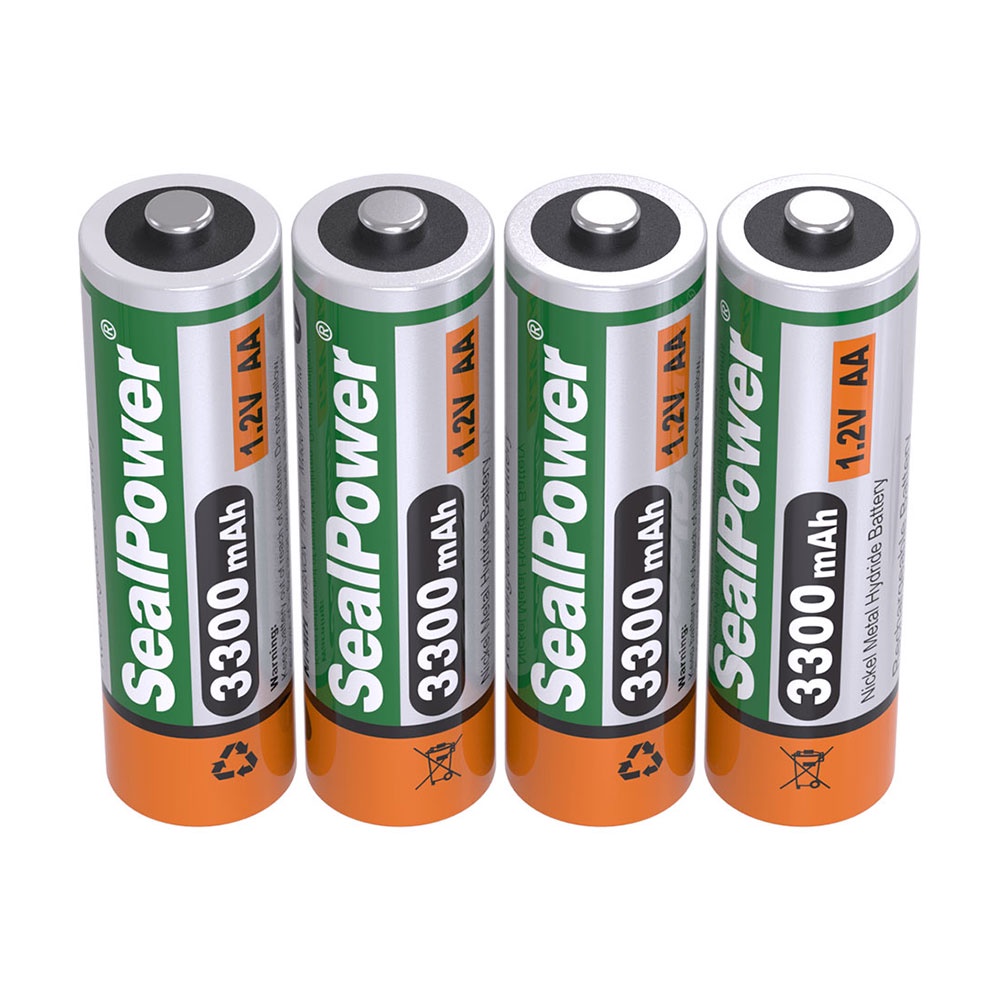 Pin sạc SealPower AA 3300mAh,pin sạc AA 1.2V,Mic không dây,pin chính hãng SealPower,sạc lại đến 1000 lần!