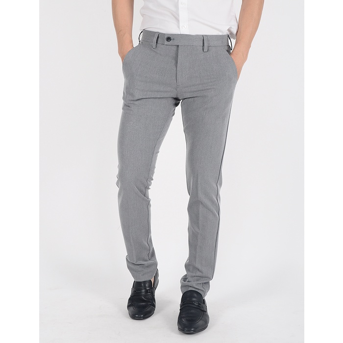 Quần tây âu nam màu xám kiểu dáng trẻ trung chất vải cao cấp