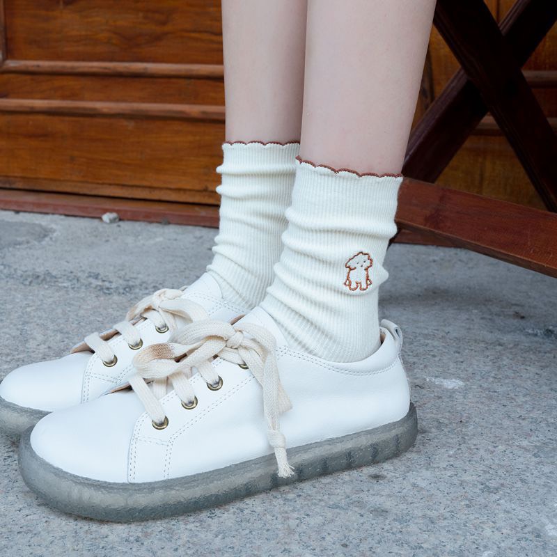 Sét 5 Đôi Tất Cổ Cao Nữ Hình SoCiuuu Cưng Xỉu