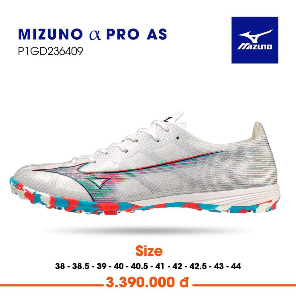 HÀNG CHÍNH HÃNG - Mizuno α Alpha Pro AS - P1GD236409 - Xám/Trắng