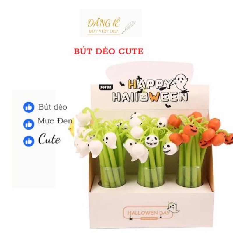 Bút bi gel nước đen dẻo CuTe silicon