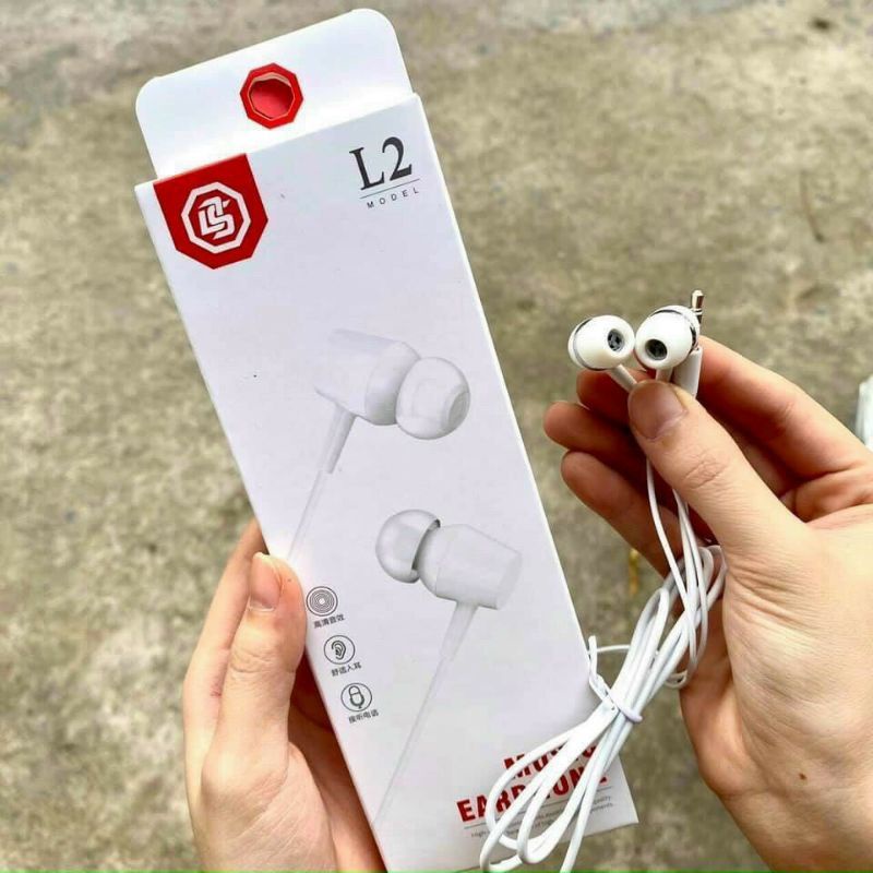 Tai nghe dây L1 L2 - Âm thanh ấm, có mic, bảo hành Chính Hãng dài hạn 1 đổi 1 tai nghe điện thoại