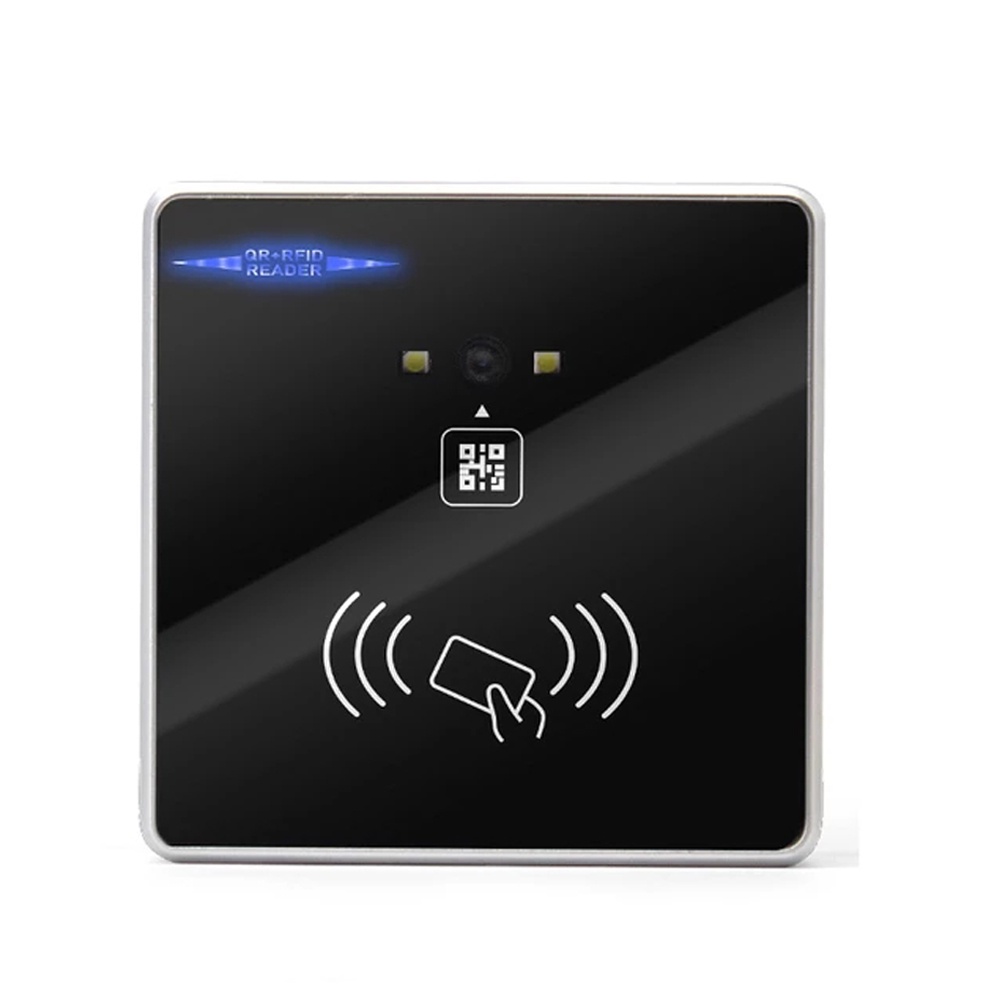 Đầu đọc kiểm soát truy cập RFID ID / IC QR Code Scan thông minh để chấm công và quản lý khách sạn