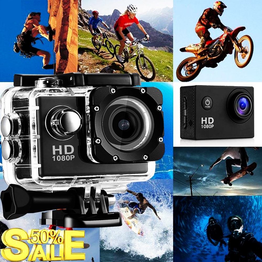 Camera đi phượt chống nước - Camera hành trình 4K Sports ULTRA HD DV 1080P Ghi hình cực nét， kết nối wifi -17.kerhy | BigBuy360 - bigbuy360.vn