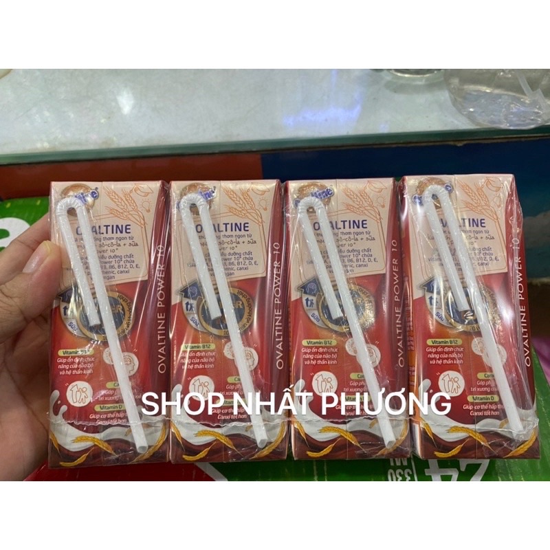 LỐC 4 HỘP THỨC UỐNG LÚA MẠCH OVALTINE 180ML DATE MỚI