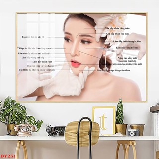 Tranh dán tường phủ bóng trang trí spa làm đẹp - có in theo yêu cầu- dy251- song long decor