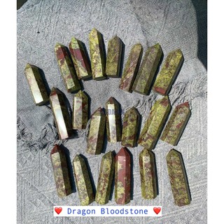 Trụ Dragon Bloodstone | Dragon Bloodstone Point| Trụ đá thanh tẩy, healing, sưu tầm| CADA DECOR