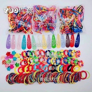 Sét Buộc Tóc Cho Bé .Sét Buộc Tóc 780 Chi Tiết Cho Bé