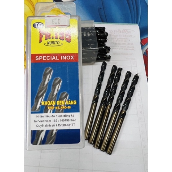 Khoan Trụ chuyên thép FR135 Có size từ phi 1mm đến 5mm, hàng chính hãng chất lượng cao