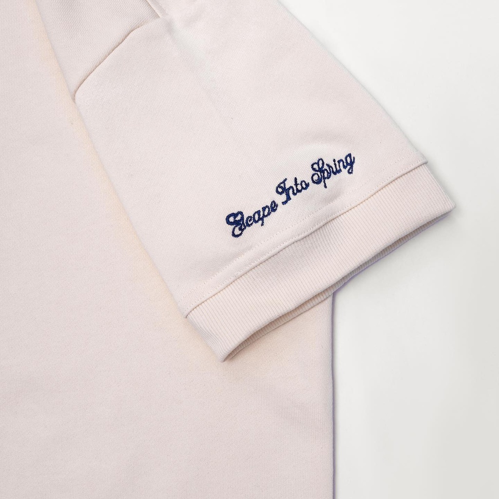 Áo Polo Escape into Spring_ Off White/Black